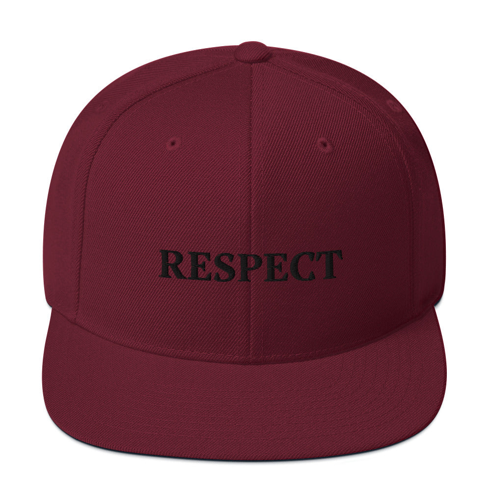 Respect Snapback Hat