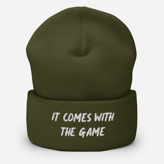 It comes with the Game Cuffed Beanie